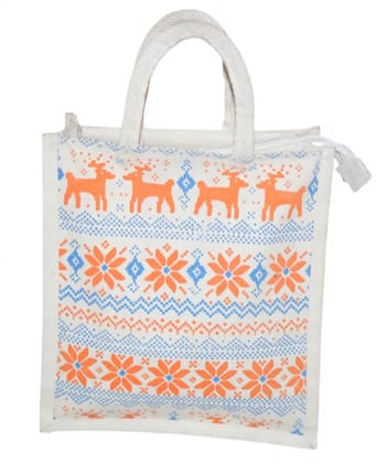 Festive Reindeer Print Tote Bag - Stylish & Durable