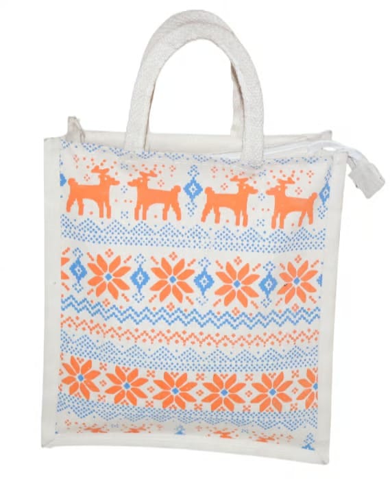 Festive Reindeer Print Tote Bag - Stylish & Durable