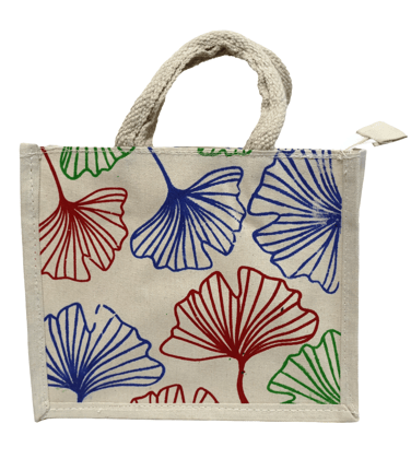 Botanical Print Eco-Friendly  Tote Lunch Bag