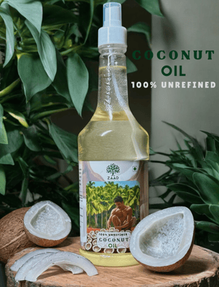 Cooking Spray | Coconut Oil Spray - 750 ml, | Organic Coconut Oil | Unrefined Oil | Natural and Pure Oil | No Chemicals, No Additives | ZAAD ORGANICS Cooking Spray | Coconut Oil Spray - 750 ml, | Organic Coconut Oil | Unrefined Oil | Natural and Pure Oil | No Chemicals, No Additives | ZAAD ORGANICS