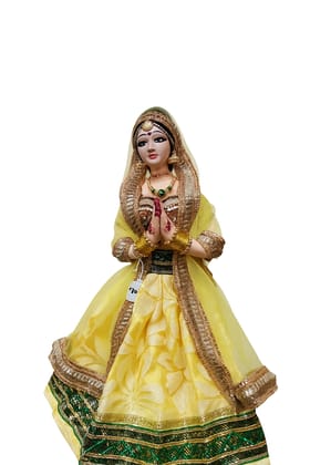 Nritya Shringar Doll – Handcrafted Figurine in Wood Dust & Cloth | Traditional Indian Elegance Nritya Shringar Doll – Handcrafted Figurine in Wood Dust & Cloth | Traditional Indian Elegance