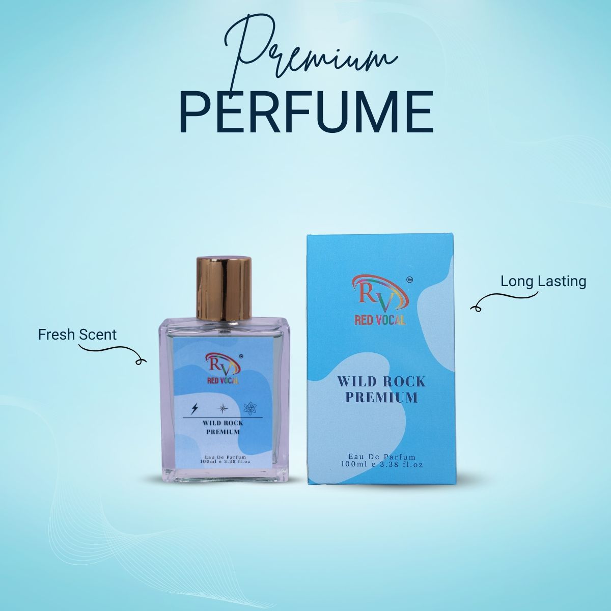 Red Vocal Wild Rock Premium Eau De Parfum 100ml – Bold & Masculine Men’s Perfume Fragrance