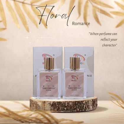 Red Vocal Floral Romance Luxury (Women) with White Oud Luxury (Unisex) 100ml Perfume Spray Set of – 2 (100mlx2)