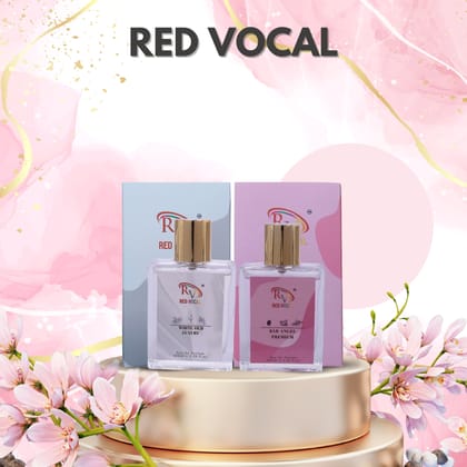 Red Vocal White Oud Luxury (Unisex) with Bad Angel Premium (Women) 100ml Perfume Spray Combo – 2 x 100ml