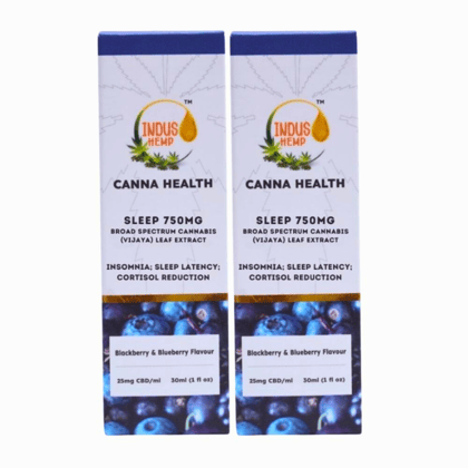 INDUS HEMP CANNA HEALTH CBD SLEEP 750 MG | COMBO PACK OF 2 INDUS HEMP CANNA HEALTH CBD SLEEP 750 MG | COMBO PACK OF 2