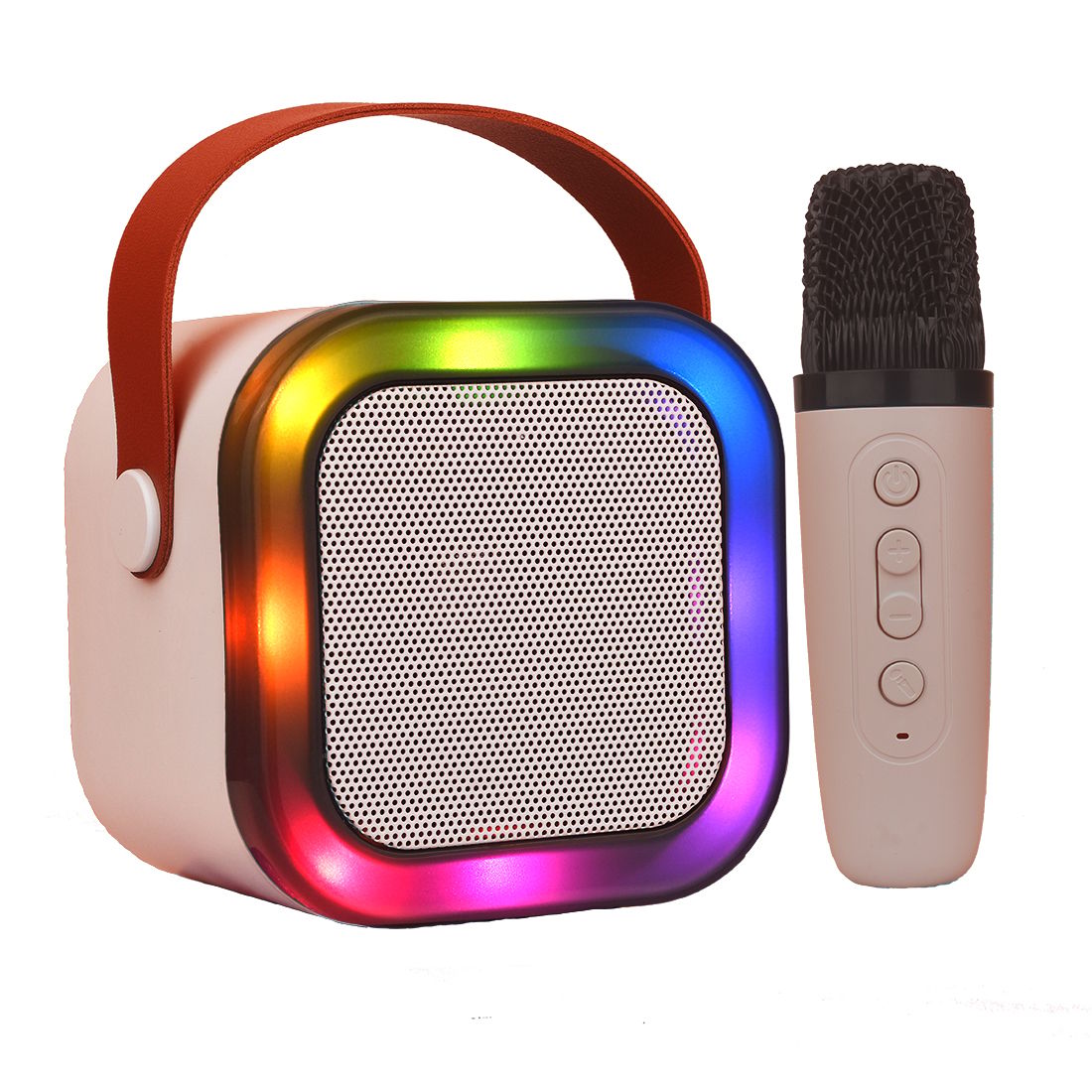 Karaoke Speaker with Mic ( Pink ) | Portable Bluetooth Speaker | Speaker for Kids & Adults | Karaoke Speaker With Microphone | Microphone And Speaker For Singing | Karaoke Speaker With Wireless Microphone | Best Karaoke Speaker With Mic