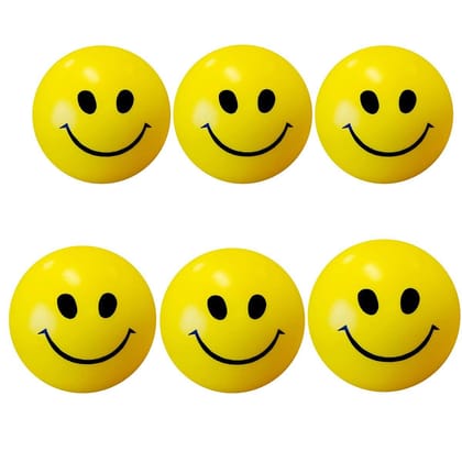 Shree Essentials Yellow Smiley Sponge Balls – Soft, Stress-Relief Toy for Kids & Adults (Pack of 6 / 12) Shree Essentials Yellow Smiley Sponge Balls – Soft, Stress-Relief Toy for Kids & Adults (Pack of 6 / 12)