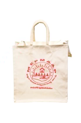 Eco-Friendly Canvas Tote Bag with Zipper