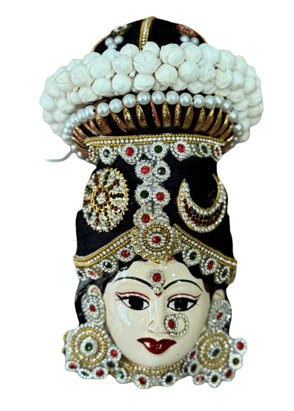 Handcrafted Devi Face Mask - Spiritual Decor