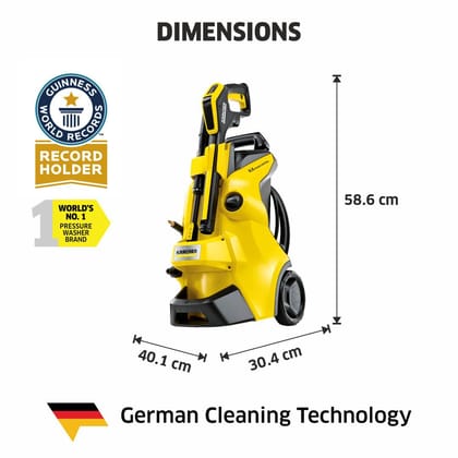 Karcher K5 Power Control, High Pressure Washer,2100W, 145 Bar, 500 l/h Flow Rate, 10m Hose Pipe, Portable, Powerful Cleaning for Homes, Cars, Bikes, Gardens, Multiple Accessories, German Tech