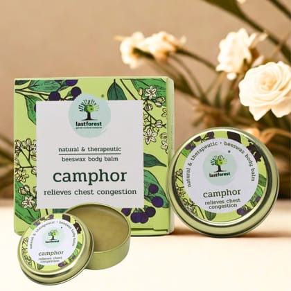 Therapeutic Beeswax Balm   Camphor (Heals Chest Congestions), 20g