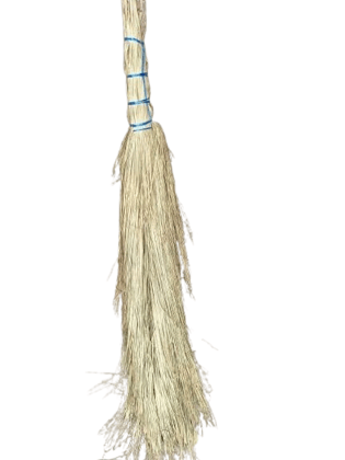 Natural Fiber Broom - Eco-Friendly & Durable Cleaning Tool