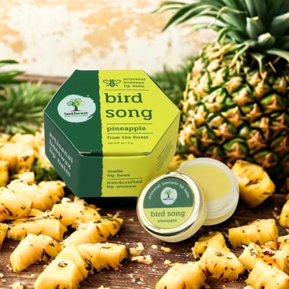 Artisanal, Handmade Beeswax Lip Balm - Pineapple