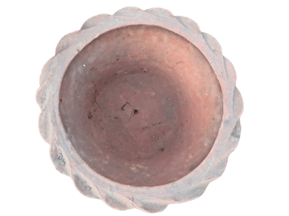 Terracotta Scalloped Edge Flower Pot - Rustic Charm Planter