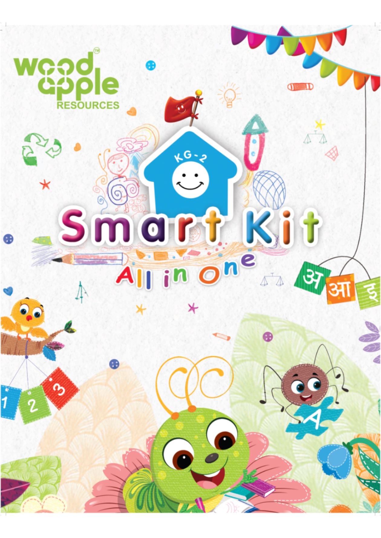 KG-2 Smart Kit | All-in-One Workbook for Ages 5-7 | NEP Aligned | English, Maths, Hindi & EVS Reading Book | Reading, Writing, Number Skills & Concept Learning