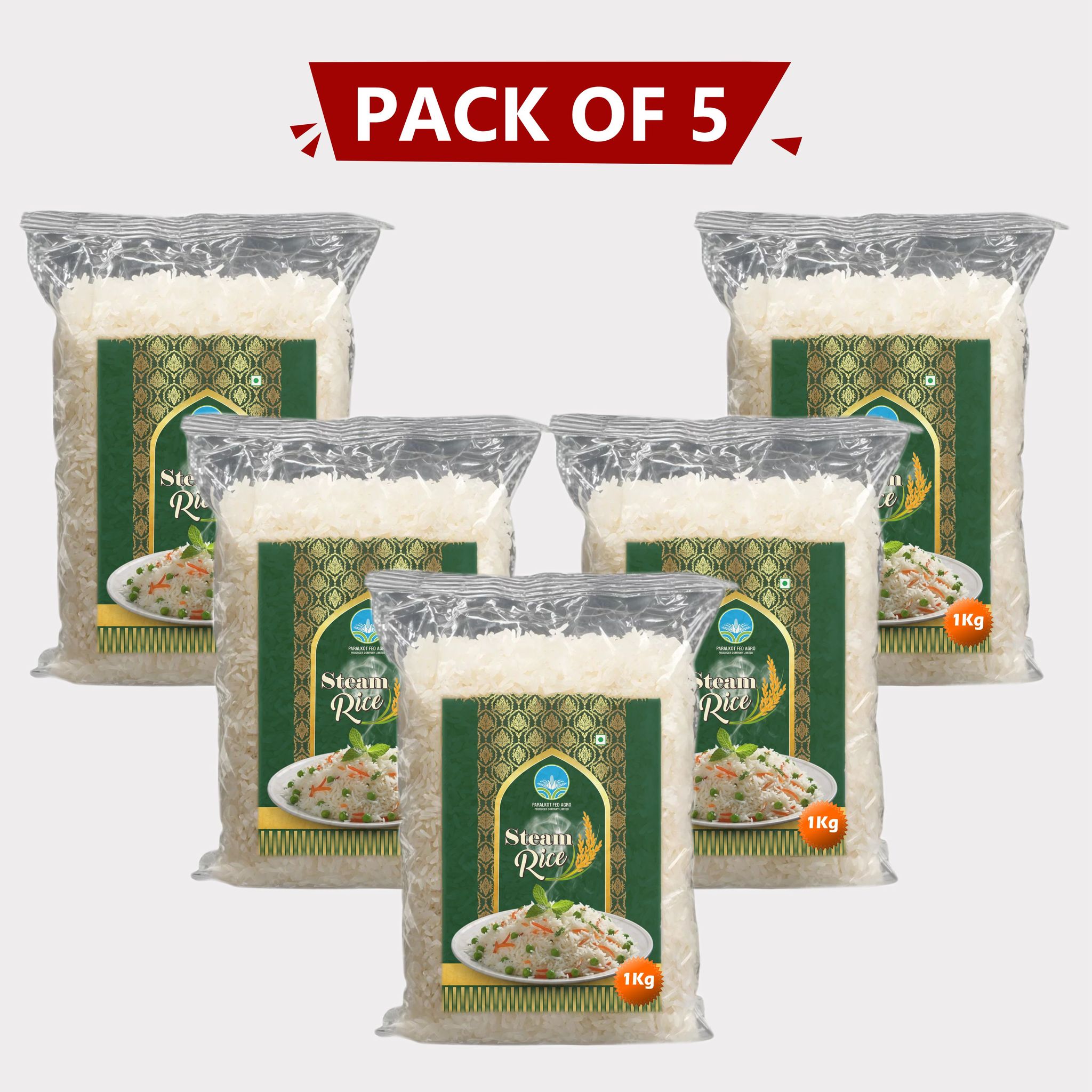 Steam Rice (Pack of 5)