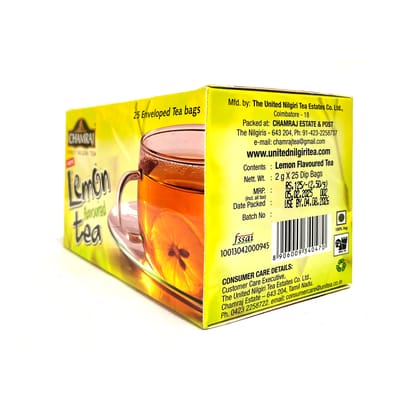 CHAMRAJ Lemon Flavoured Tea (25 Dip Bags)
