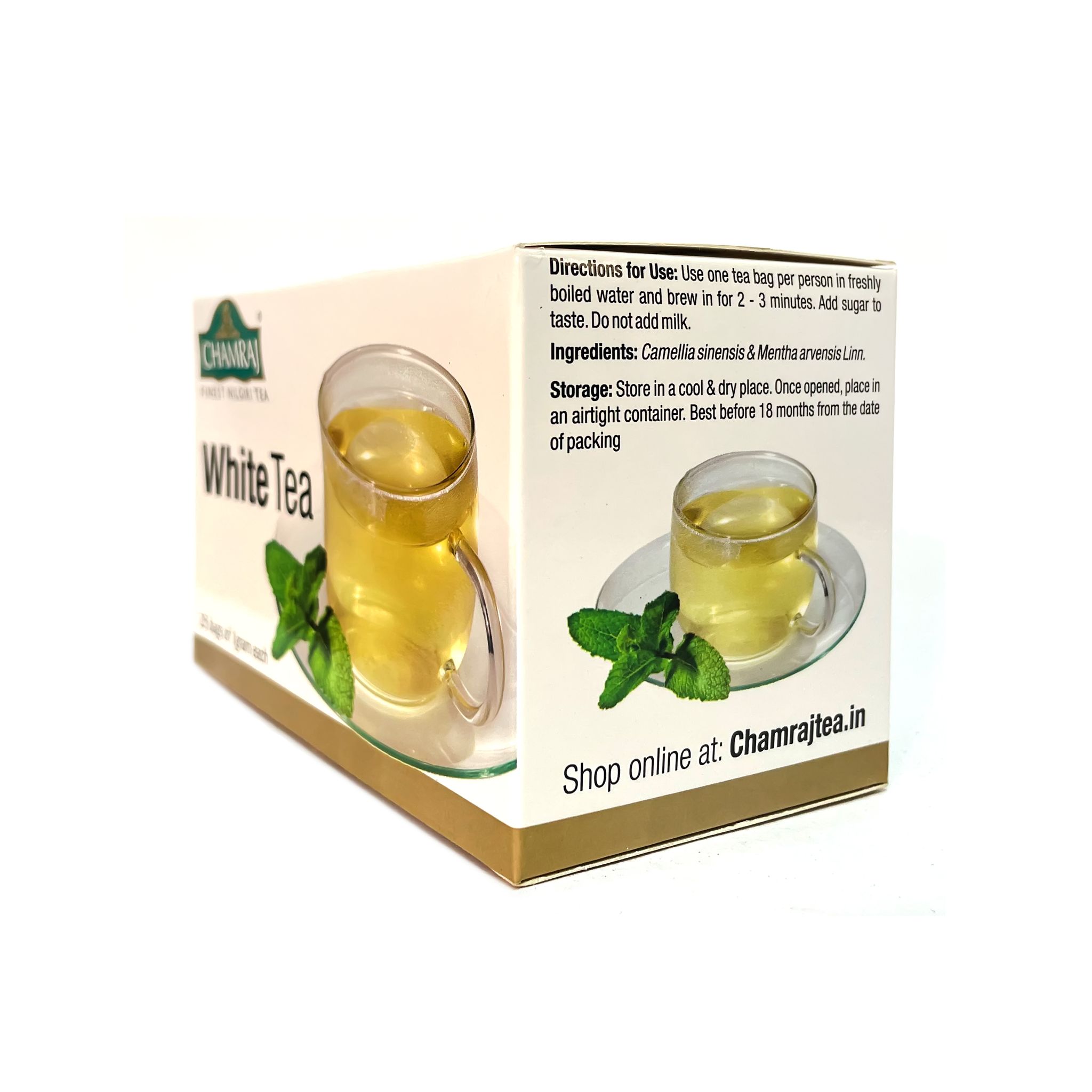 CHAMRAJ White Tea (25 Dip Bags)