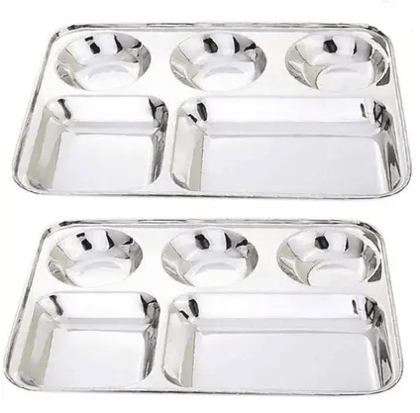 Wektu BHOJAN THAL/PLATE 2 PCS WITH HEAVY MIRROR POLISH Dinner Plate