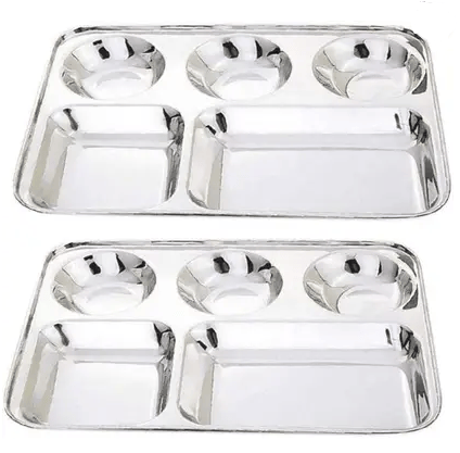 Wektu BHOJAN THAL/PLATE 2 PCS WITH HEAVY MIRROR POLISH Dinner Plate