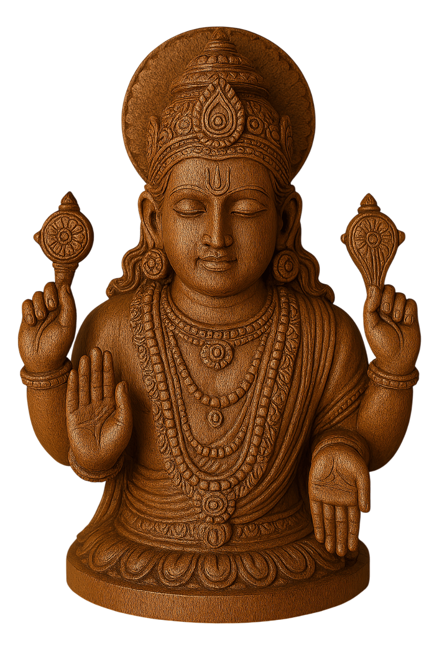 Handcrafted Wooden Deity Sculpture: Divine Artistry & Spiritual Elegance