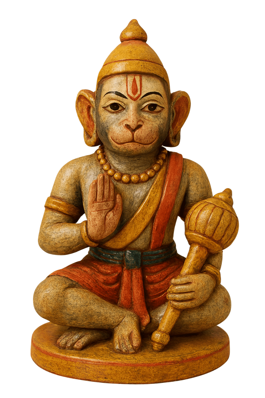 Handcrafted Lord Hanuman Statue - Divine Idol for Home & Puja