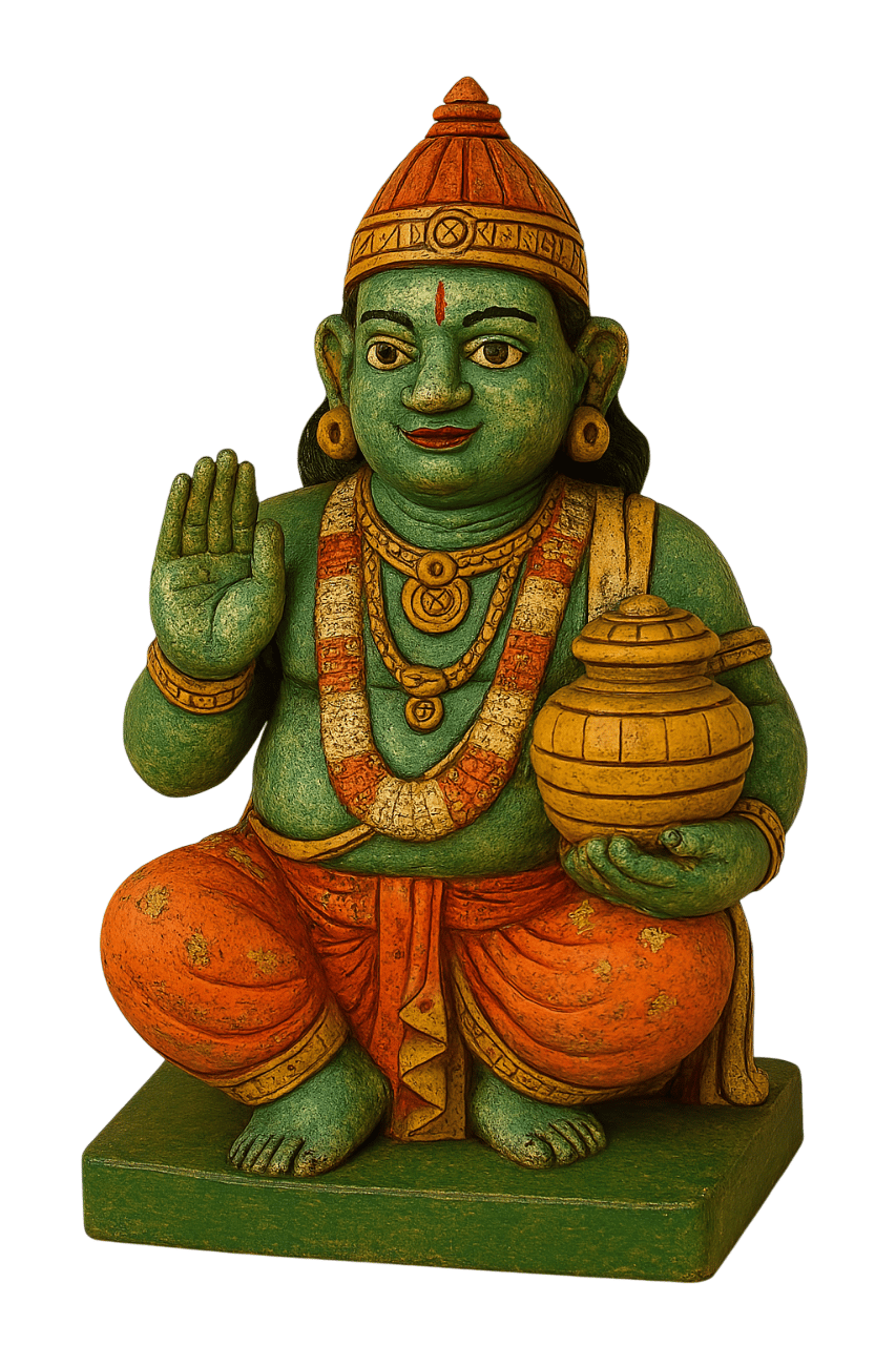 Handcrafted Indian Deity Statue - Serene Artistry