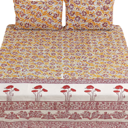 Calico Printed Bed Sheet