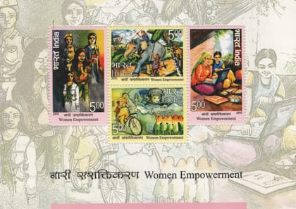 Shobhaphila's 2015 Women Empowerment Indian Miniature Sheet(2nd Sept 2015 )