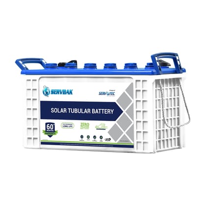 SERVOTECH 40ah Tubular Solar Battery,Homes, Offices &Shops/Rechargeable Battery/60 Months Warranty/12 Volt/PCPP Container