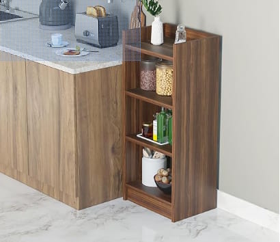 Wooden Kitchen Shelf with Multiple Tiers - Kitchen Storage