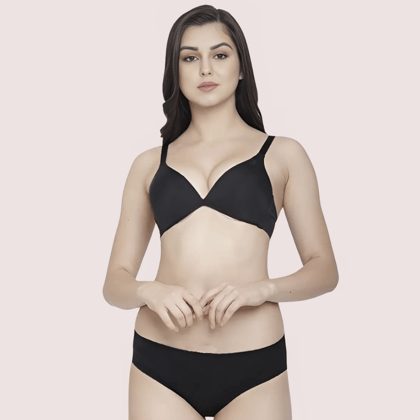 Non-Padded Plunge Bra Panty Set (2 pack) Non-Padded Plunge Bra Panty Set (2 pack)