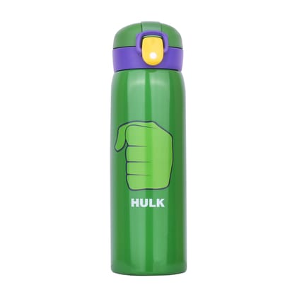 Hulk Water Bottle (Green) | Avengers Water Bottle for Kids | Hulk Drink Bottle | Hulk Hot Water Bottle | Incredible Hulk Water Bottle | Kids Water Bottle | Stainless Steel Water Bottle | Insulated Water Bottle | Sipper Water Bottle