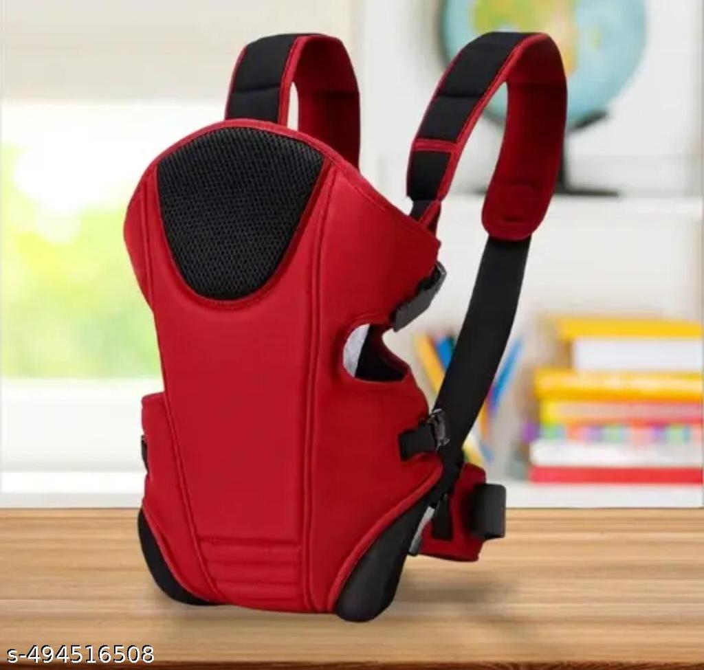 Red Ergonomic Baby Carrier – Mesh Ventilation & Adjustable Comfort