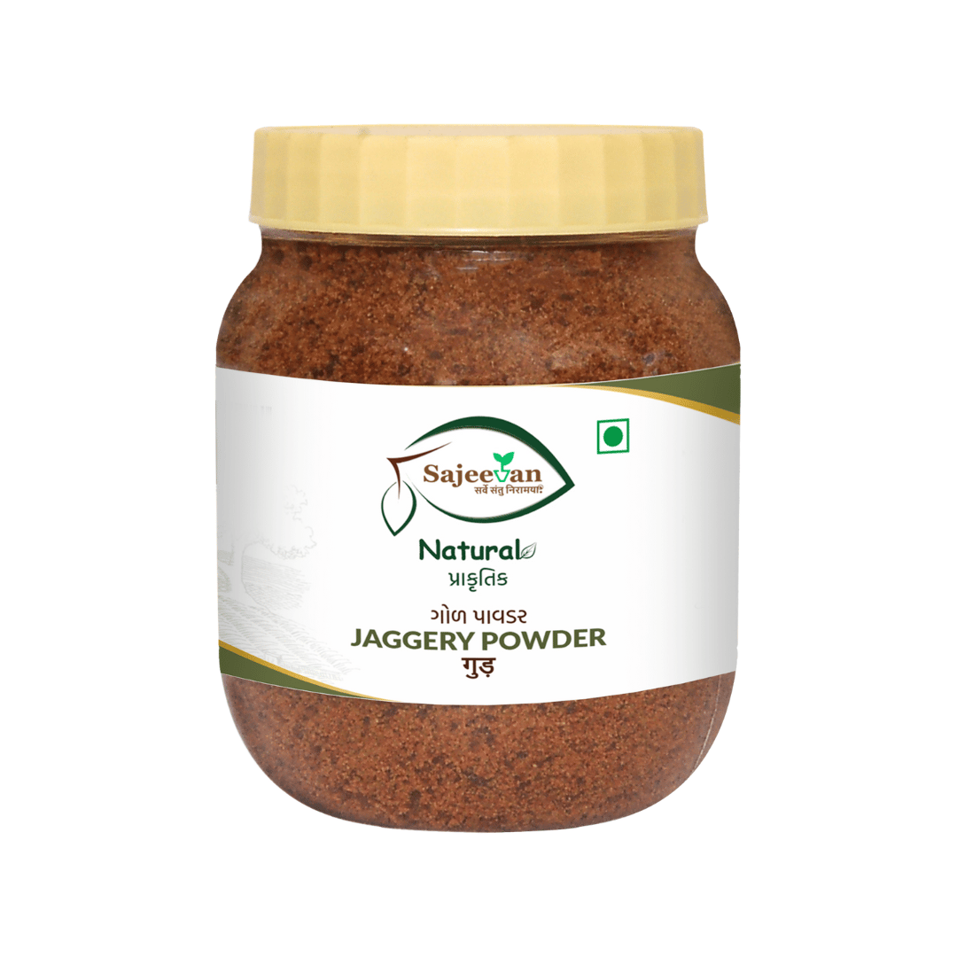 Sajeevan Natural Jaggery Powder – Tea Gud Powder | Pure & Unrefined Gud from Sugarcane Juice | Chemical-Free, Nutrient-Rich Sweetener for Tea, Indian Sweets & Daily Cooking | 400g Hygienic Pack
