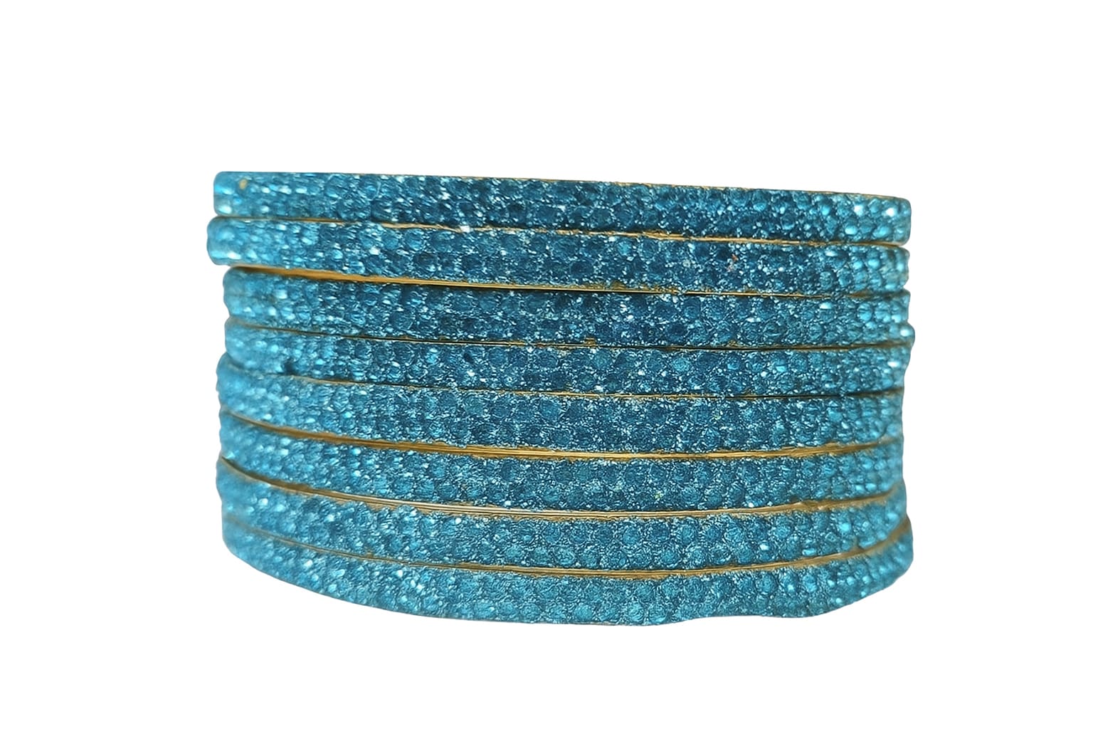Blue Crystal Bangles - Elegant & Sparkling Jewelry