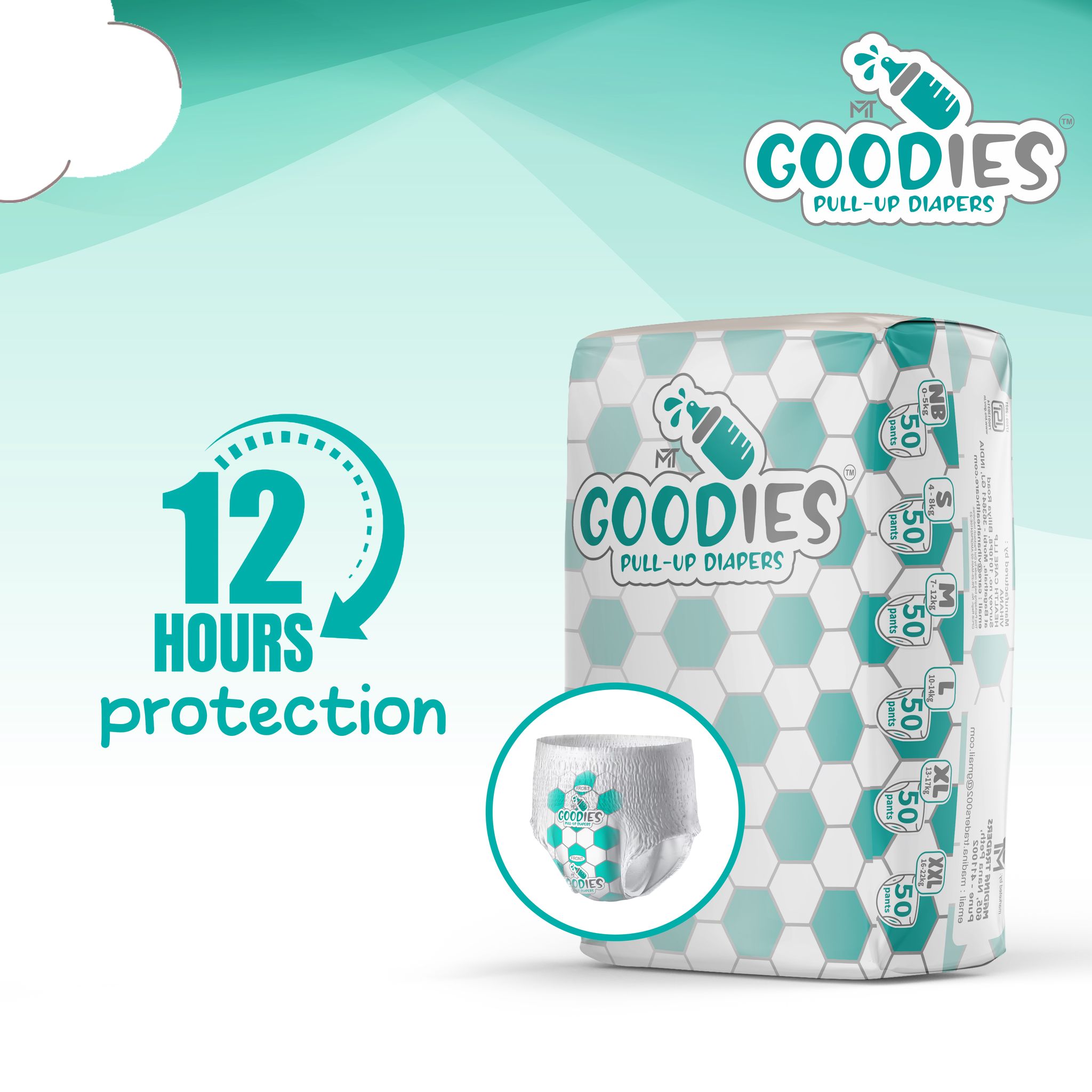 Goodies Pull-Up Diapers – XL Size (50 Pants)