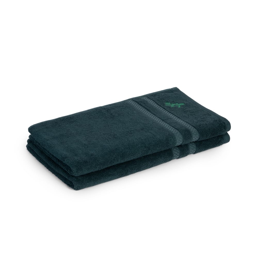 Feather & Spun Bamboo Cotton Hand Towel | Lavender Fragrance | Oeko-TEX® Standard 100 | Anti Microbial | Fade Resistant | Double Needle Stitch | 600 GSM - 40 cms x 71 cms (Pack of 2)