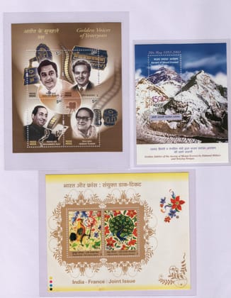Shobhaphila's Indian Miniature Sheet Year Pack Stamps 2003 ( 9 Stamps)
