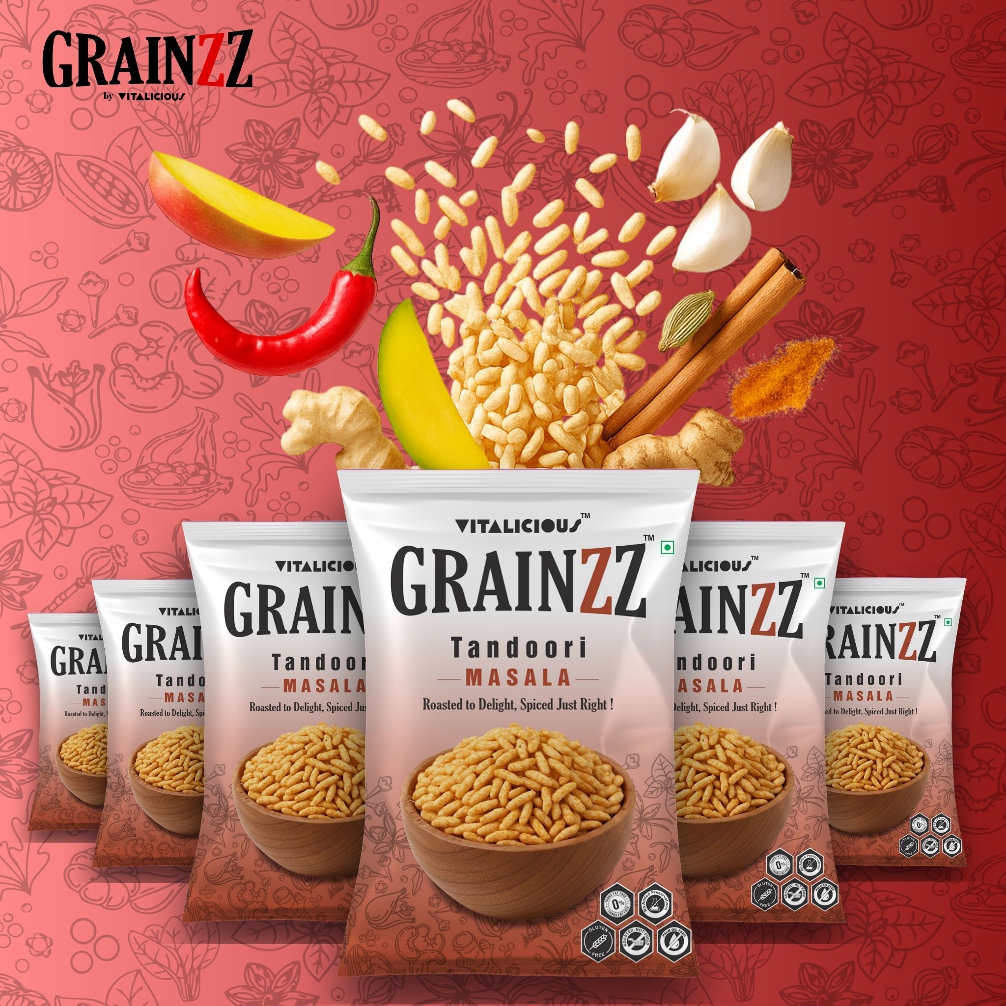 Grainzz  - Tandoori Masala (Pack of 6)