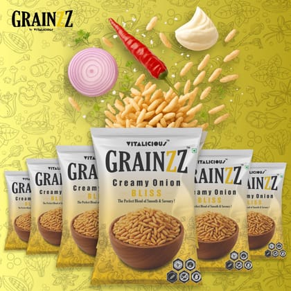 Grainzz - Creamy Onion Bliss (Pack of 6)