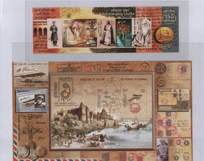 Shobhaphila's Indian Miniature Sheet Year Pack Stamps 2011 ( 9 Stamps)