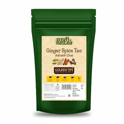 Golden Tips Loose Leaves Masala Tea Blended with Cardamom, Cinnamon, Cloves and Ginger Exotic Chai (250 Gram, 125 cups) Golden Tips Loose Leaves Masala Tea Blended with Cardamom, Cinnamon, Cloves and Ginger Exotic Chai (250 Gram, 125 cups)