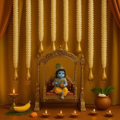 Wanna Party Pack of 8 Decorative Artificial Mogra Jasmine Flower Garland String with Golden Drop Hanging(White, 24"- 4 Pcs,34"-4 Pcs) for Home Door Toran for Diwali, Janmashthami,Ganesh Chaturthi, Navratri ,Annaprashan Decor and other Festive Occassions Wanna Party Pack of 8 Decorative Artificial Mogra Jasmine Flower Garland String with Golden Drop Hanging(White, 24"- 4 Pcs,34"-4 Pcs) for Home Door Toran for Diwali, Janmashthami,Ganesh Chaturthi, Navratri ,Annaprashan Decor and other Festive Occassions