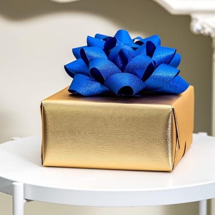 Wanna Party Pack of 2 Blue Bows for Gift Wrapping, Ribbon Bows for Wedding Christmas Birthday Gift Baskets or Valentine's Day Flower Gift Boxes Decoration (Blueq) Wanna Party Pack of 2 Blue Bows for Gift Wrapping, Ribbon Bows for Wedding Christmas Birthday Gift Baskets or Valentine's Day Flower Gift Boxes Decoration (Blueq)