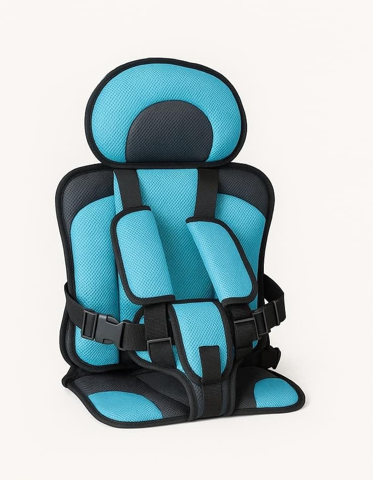Baby Car Seat for Infants & Toddlers – Comfort Cushion & Safety Harness (Blue)