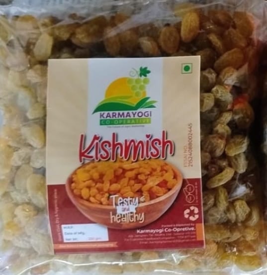 Karmayogi Kishmish - Premium Dried Grapes (Raisins) - Healthy Snack