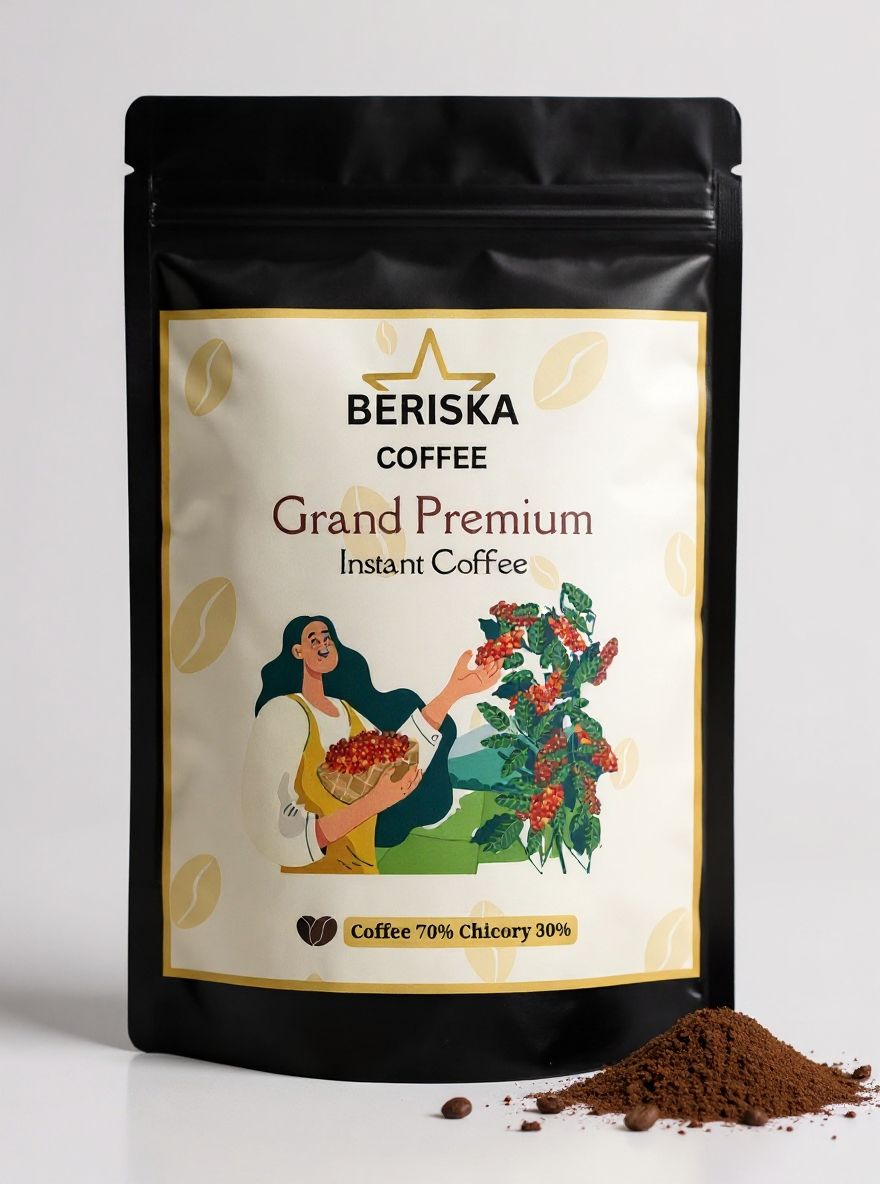 Beriska Grand Premium Instant Coffee Powder – Smooth & Rich Flavor