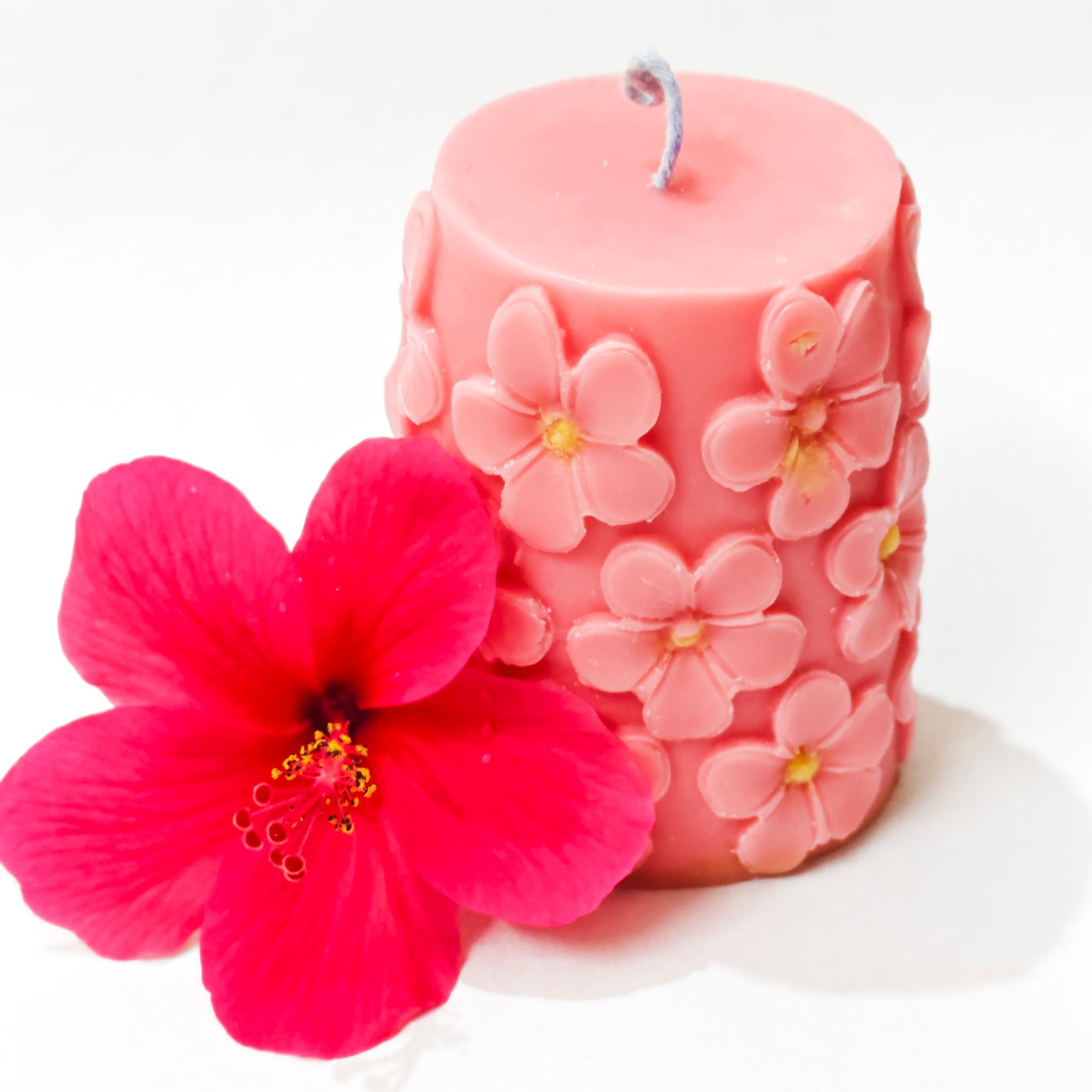 Pink Floral Scented Candle | Home Decor & Gift