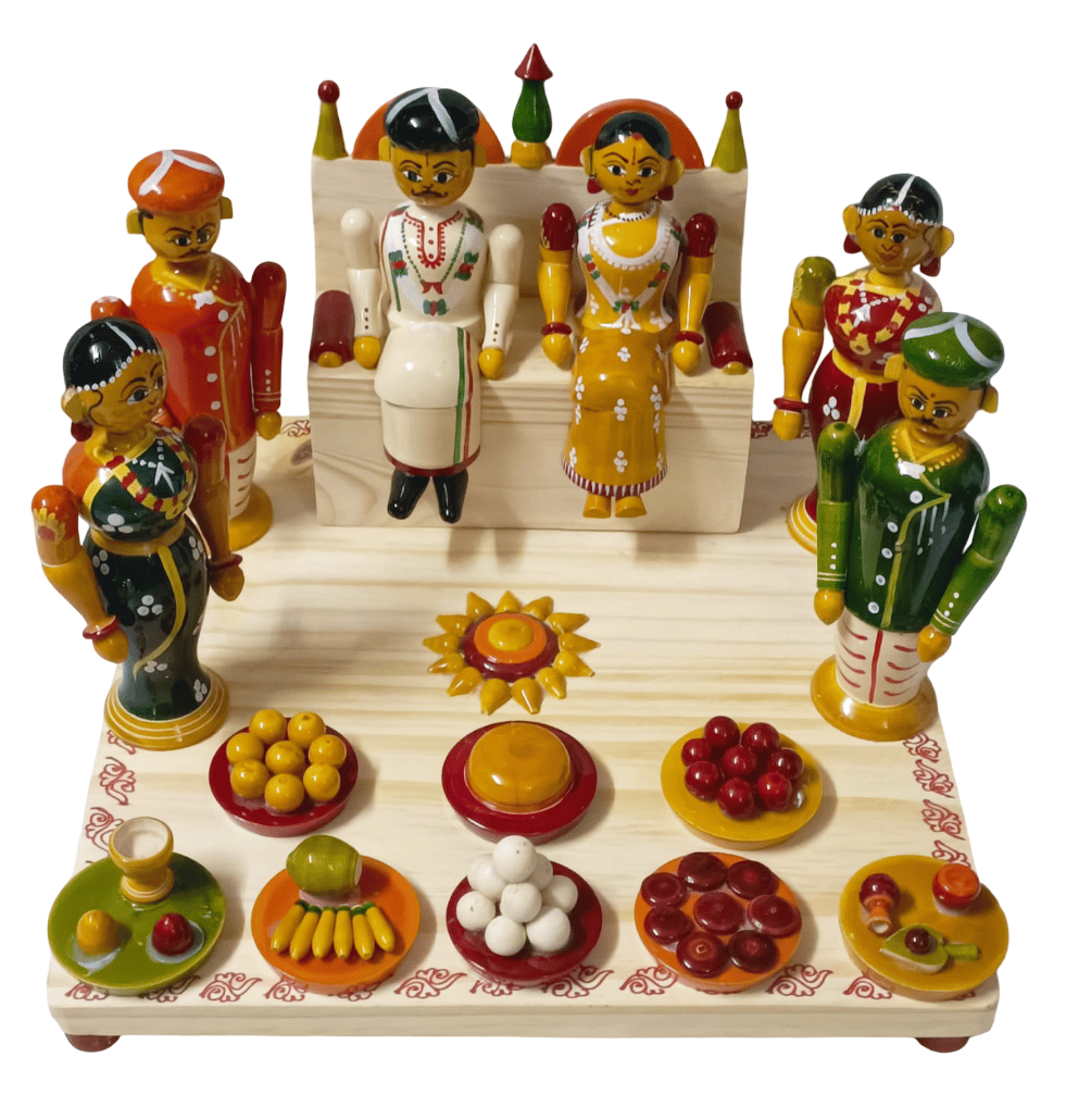 Traditional Indian Wedding Wooden Home Decor